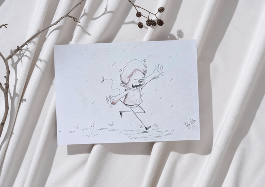 Monster in the Rain — 1st Edition Studio Print