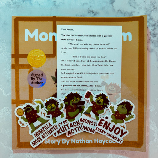 Author-Signed Gift Edition – with Exclusive Monster Mum Sticker Pack